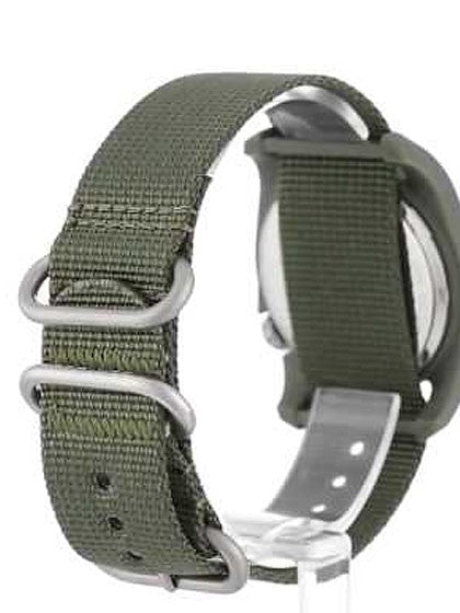 Bertucci DX3 Field Resin Watch, Defender Drab Nylon Strap, White Dial - 11019 back
