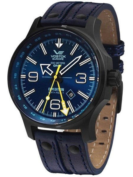 Vostok-Europe Expedition North Pole Quartz GMT Dual-Time Watch #595C503