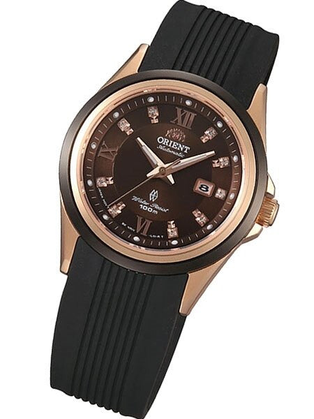 Orient GEM Women's Automatic Watch with Sapphire Crystal and Sparkling Crystals on the Dial #NR1V001T