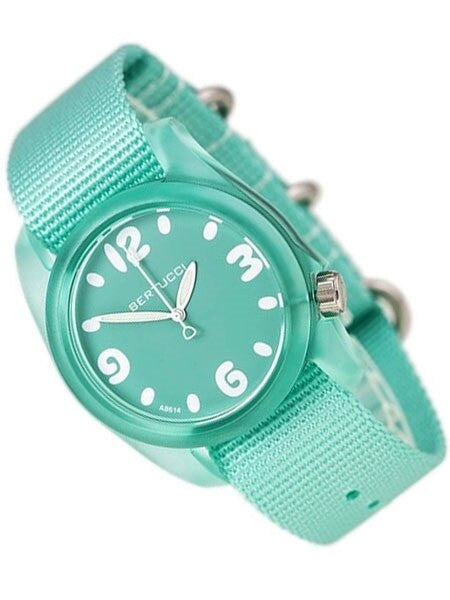 Bertucci Women's Comet Blue Sport Resin Watch, Matching Nylon Strap and Dial - 11033