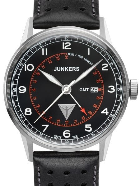 Junkers G38 Series, 42mm Quartz GMT Dual Time Watch #6946-2