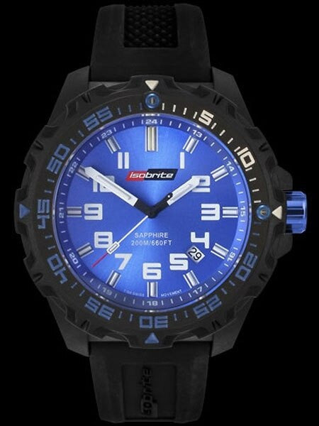 Armourlite Isobrite Blue Dial Watch with T-100 Tritium Illumination and Sapphire Crystal #ISO301