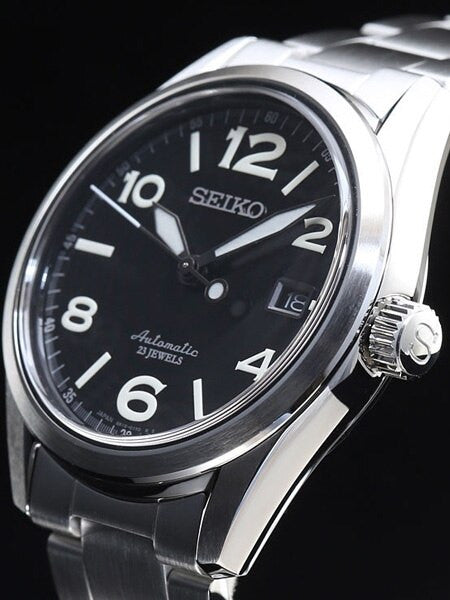 Seiko Black Dial Automatic Dress Watch with 40.3mm Case, and Sapphire Crystal  #SARG009