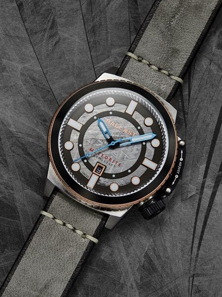 Ballast Trafalgar Conqueror Swiss Automatic Watch with Meteorite Dial and Unique Bezel System #BL-3139-01