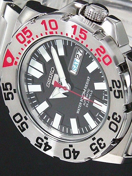 Seiko 5 Sports "Baby Monster" Automatic Dive Watch w/Black Dial #SNZF47K1