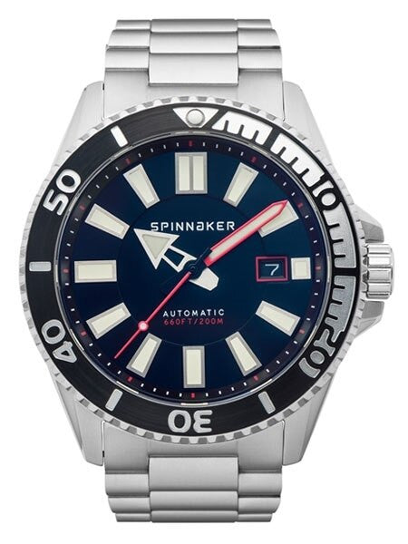 Spinnaker Automatic 200 Meter Dive Watch with Stainless Steel Bracelet #SP-5074-11