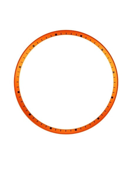 Matte Orange Chapter Ring for Seiko SKX007, SKX009, SKX011 Watches #R05