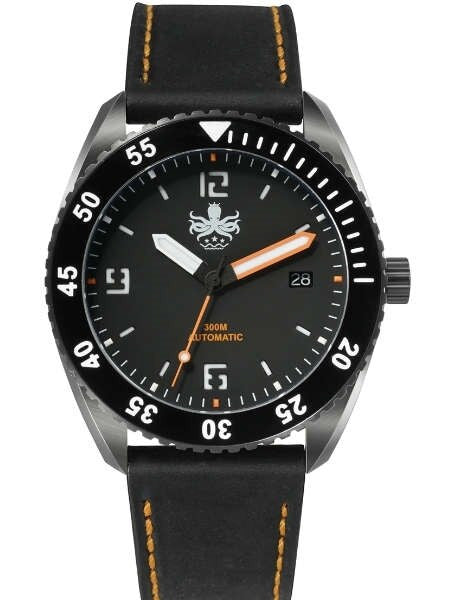 PHOIBOS Reef Master DLC 300-Meter Automatic Dive Watch with Double Dome AR Sapphire Crystal #PY015D