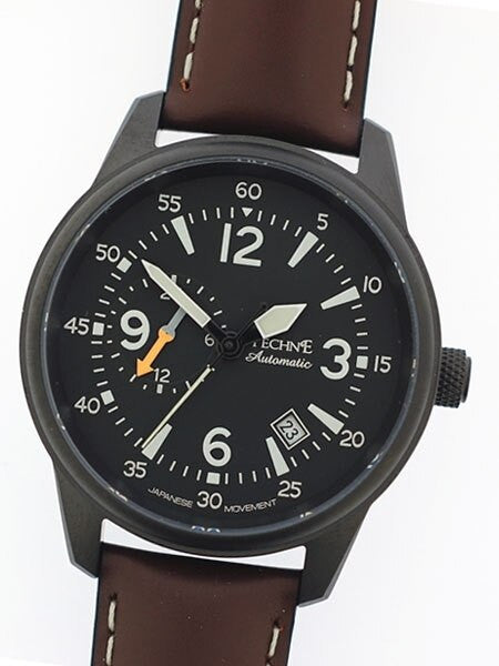 Techne Automatic 41mm Goshawk Aviator Watch with Anti-Reflective Sapphire Crystal  #411.152