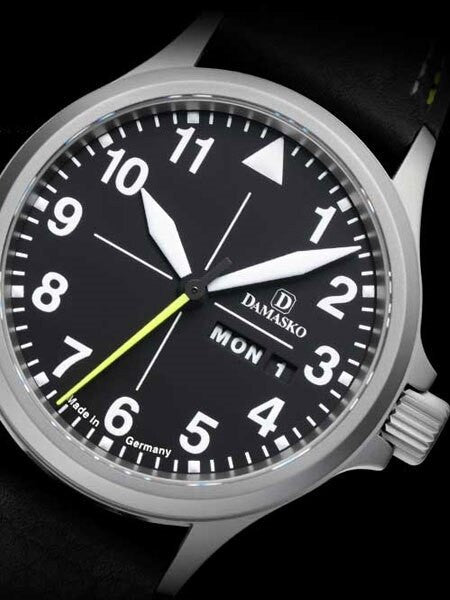 Damasko Swiss ETA Automatic with a 40mm Bead-Blasted Case,  Black Dial #DA36