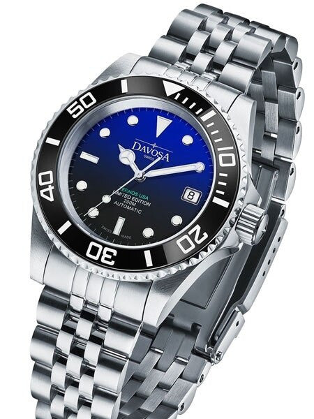 Davosa USA Limited Edition 40mm Ternos Ceramic Automatic Dive Watch with Faded Blue Dial #16155599