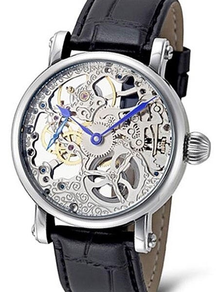 Rougois Hand Wind Decorated Skeleton Movement Watch #RMS33S