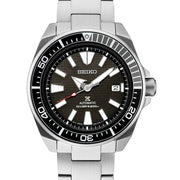 Seiko Samurai Prospex Automatic Dive Watch with Black Dial and Stainless Steel Bracelet #SRPF03