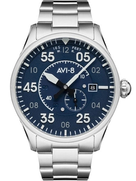 AVI-8 Spitfire Type 300 Edition, 21-Jewel Automatic Pilot Watch, AR Sapphire Crystal #AV-4073-11