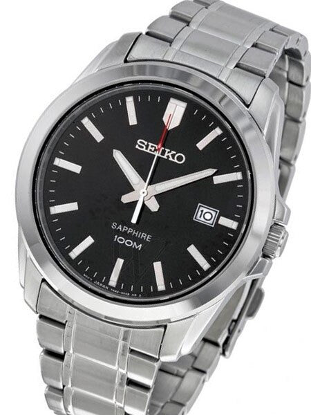 セイコー SEIKO クオーツ メンズ 腕時計 SGEH49P1 ブラック Seiko Quartz Watch with 41mm Stainless Steel Case and Bracelet