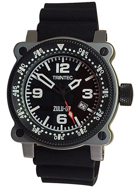 Trintec Zulu-07-Pro Automatic Aviator Styled Dive Watch with Stainless Steel Case #Zulu-07-Pro-SS