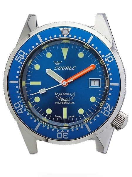 SCRATCH AND DENT - Squale 500 Meter Swiss Made Automatic Dive Watch with Blue Dial  #1521-026-BLR