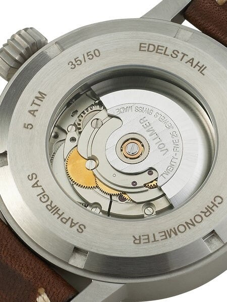 Vollmer V3 44mm Magneto Swiss COSC Certified Chronometer on a Hirsch Liberty Strap