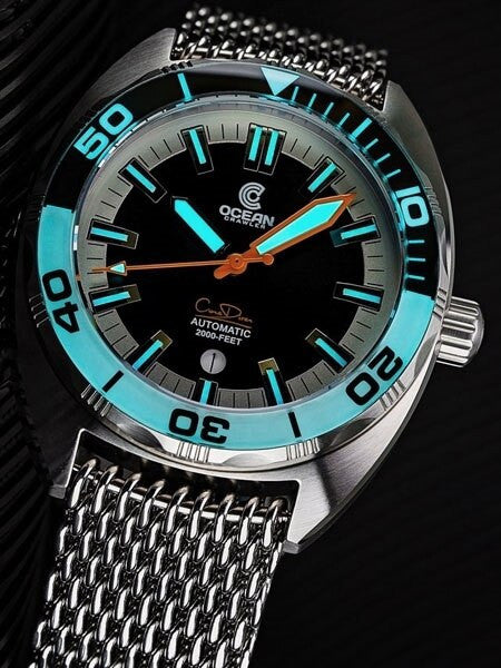 Ocean Crawler Core Diver Swiss Automatic Watch with AR Sapphire Crystal #CD-120