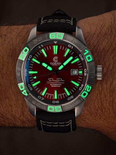 Ocean Crawler Dream Diver Swiss Automatic Watch with Domed AR Sapphire Crystal #CD-720