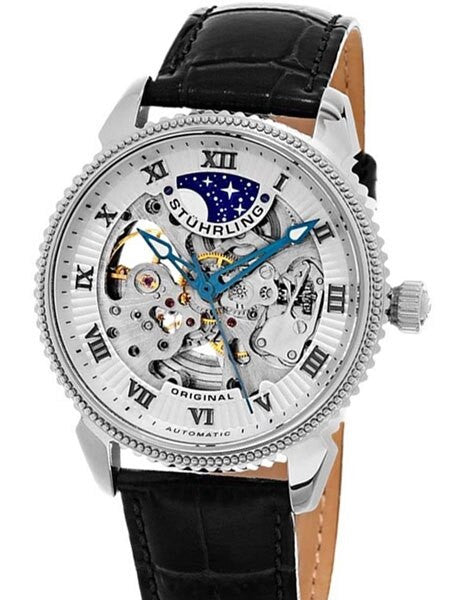Stuhrling 40mm Special Reserve Automatic Watch with AM-PM Sub-Dial #835.01