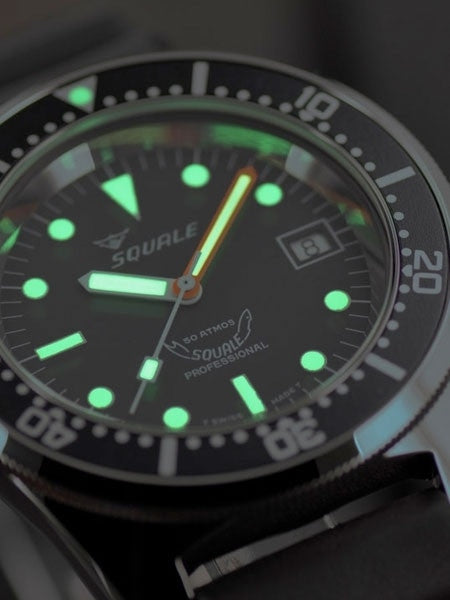 Squale 500 meter Professional Swiss Automatic Dive watch with Sapphire Crystal #1521-026-A