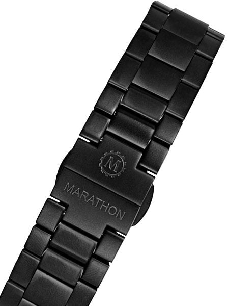 Scratch and Dent - Marathon Black PVD Solid Link Watch Bracelet #WW005005BK-MA (20mm)