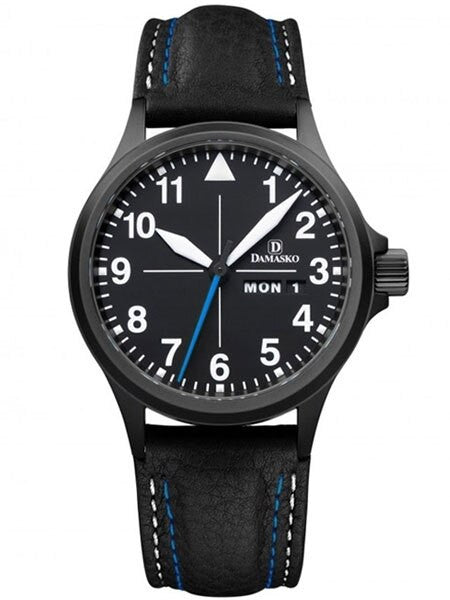 Damasko Swiss ETA Automatic with a 40mm Black PVD Case, Black Dial #DA38BK
