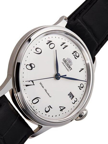 Orient Bambino 5th-Gen Automatic Dress Watch with White Dial