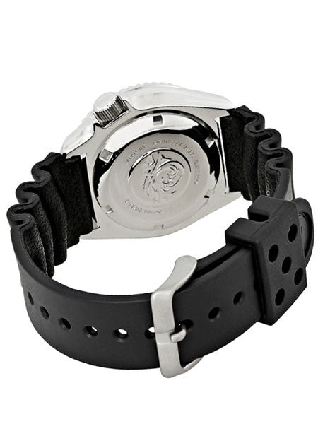 Seiko Automatic Dive Watch with Offset Crown and Rubber Dive Strap #SKX009J