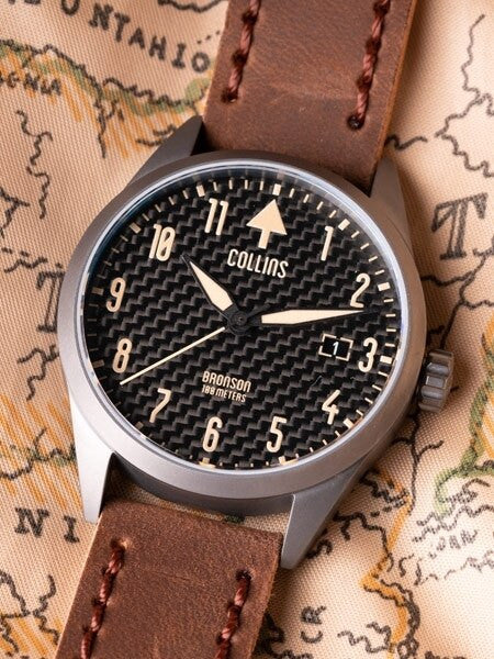 Collins Bronson Automatic Watch with 40mm Gun Metal PVD Case and AR Sapphire Crystal #CWA03