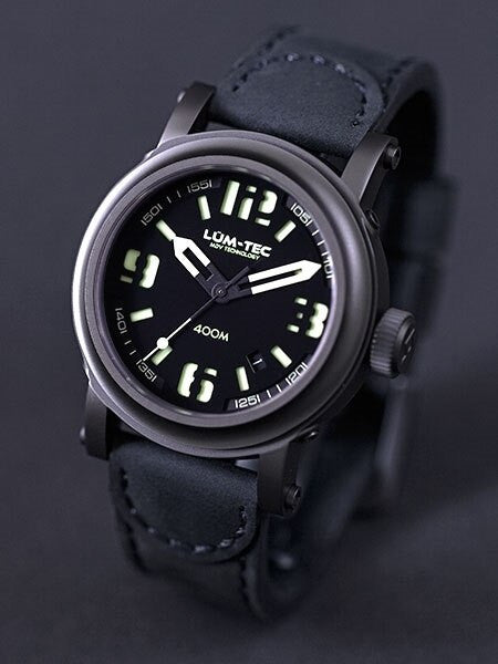 Lum-Tec 42mm High-Beat Automatic Watch with AR Sapphire Crystal #400M-1