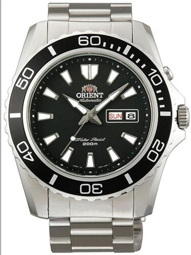 SCRATCH AND DENT - Orient Black Mako II Automatic Dive Watch on a Bracelet #CEM75001B-SND