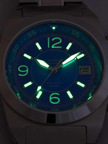 Lew and Huey 200 Meter Dual Crown Automatic Dive Watch with Strap and Bracelet #Acionna-BW