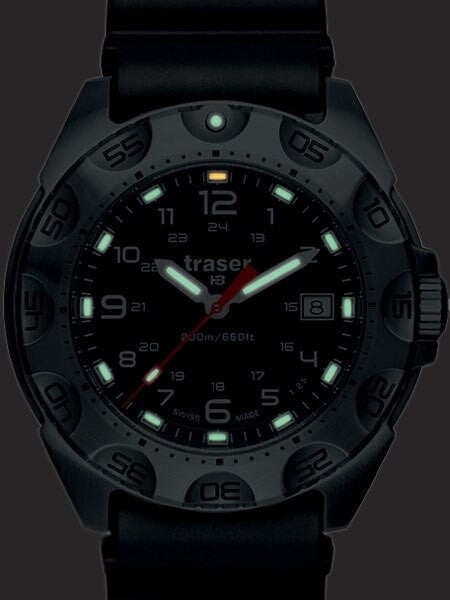 Traser Survivor Military Watch with Green Tritium Illumination and Sapphire Crystal #105471