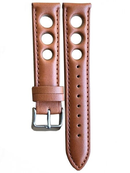 Horween Leather Rally Sport Strap with Stainless Steel Buckle #INS-HOR-Rally03