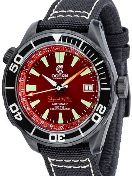 Ocean Crawler Ocean Navigator Swiss Automatic with Titanium Case,  AR Sapphire Crystal #CD-420