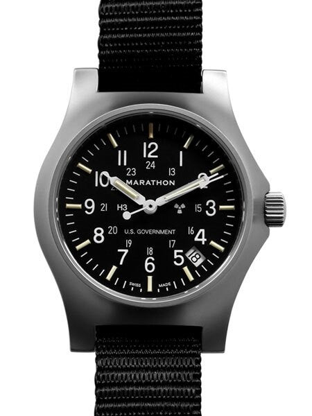 Scratch and Dent - Marathon High Torque Quartz Military General Purpose SS Watch with Tritium Illumination #WW194015SS