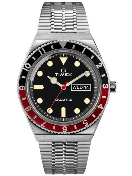 Q Timex Reissue of 1970's 38mm Stainless Steel Bracelet Watch #TW2U61300ZV