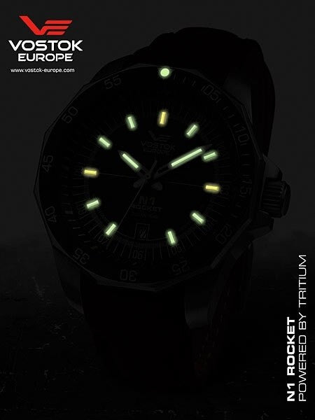 Vostok-Europe N1 Rocket Russian Automatic Watch with Trigalight Tubes 2254150B