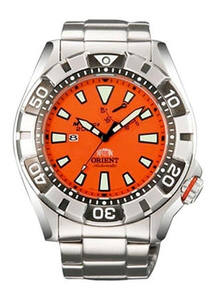 Orient M-Force Automatic Orange Dive Watch with Power Reserve