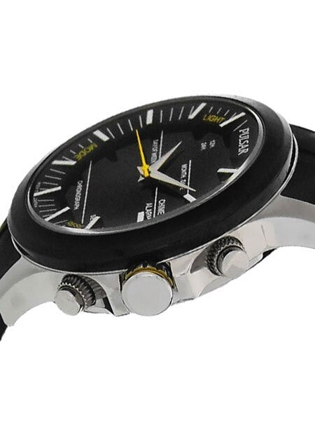 Pulsar On The Go Watch with Daily Alarm, Stopwatch, and Hourly Chime #PW6001