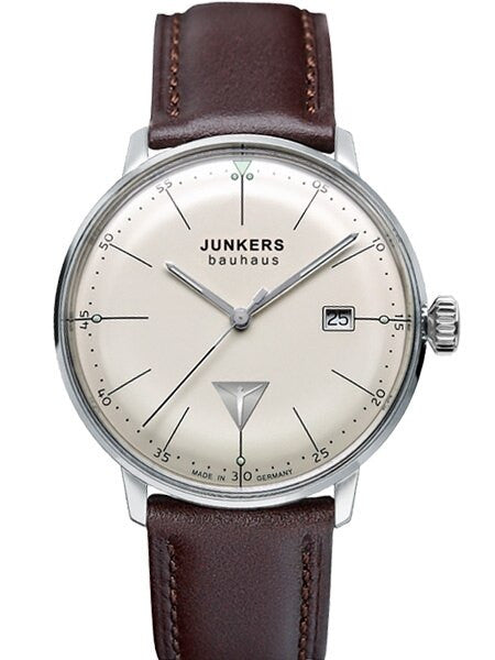 Junkers Bauhaus Swiss Quartz Watch with Domed Hesalite Crystal #6070-5