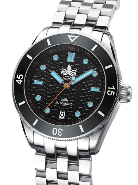 PHOIBOS Wave Master 300-Meter Automatic Dive Watch with AR Sapphire Crystal #PY010C
