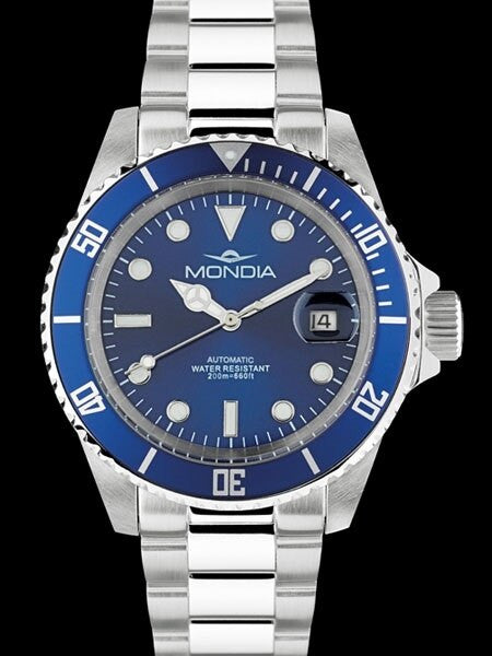 Mondia Classic Automatic Dive Watch with Blue Dial #MI786SS-02BL-BM