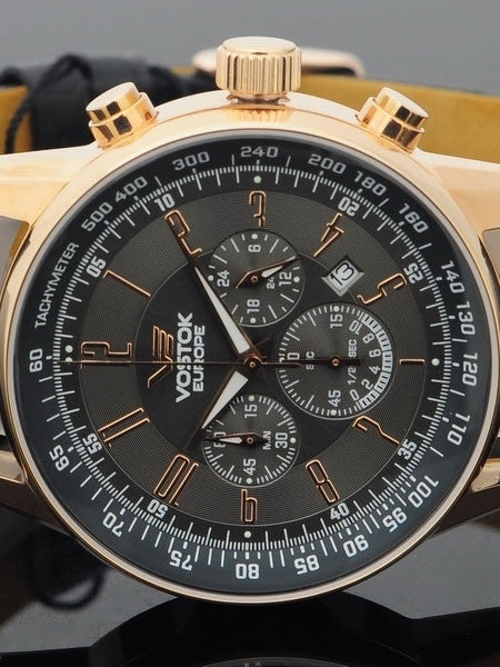 Vostok-Europe Gaz-Limo Quartz Chronograph with 24-Hour Sub-Dial 5619133