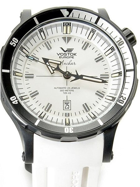 Vostok-Europe Anchar Mens Automatic Dive Watch with Tritium Tube Illumination #5104245