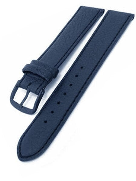 Di-Modell Sport Waterproof Navy Blue Leather Watch Strap #167506