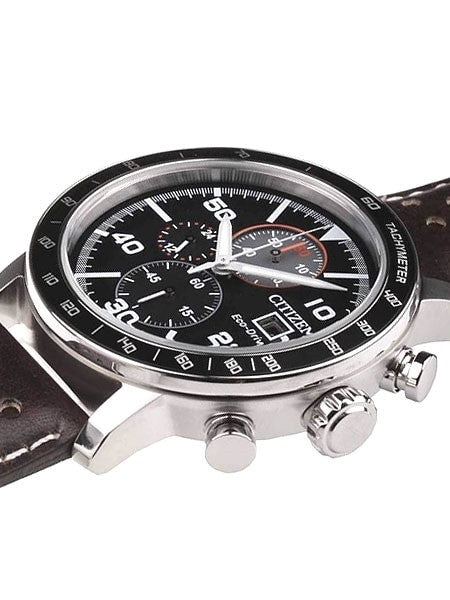 Citizen Eco-drive Chronograph Watch with 60-Minute Stopwatch #CA0641-24E