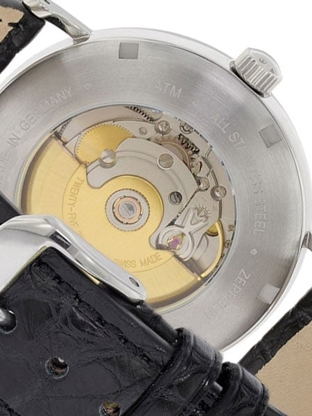 Graf Zeppelin LZ120 Rome Swiss Automatic Moonphase Watch with Dome Crystal #7108-4